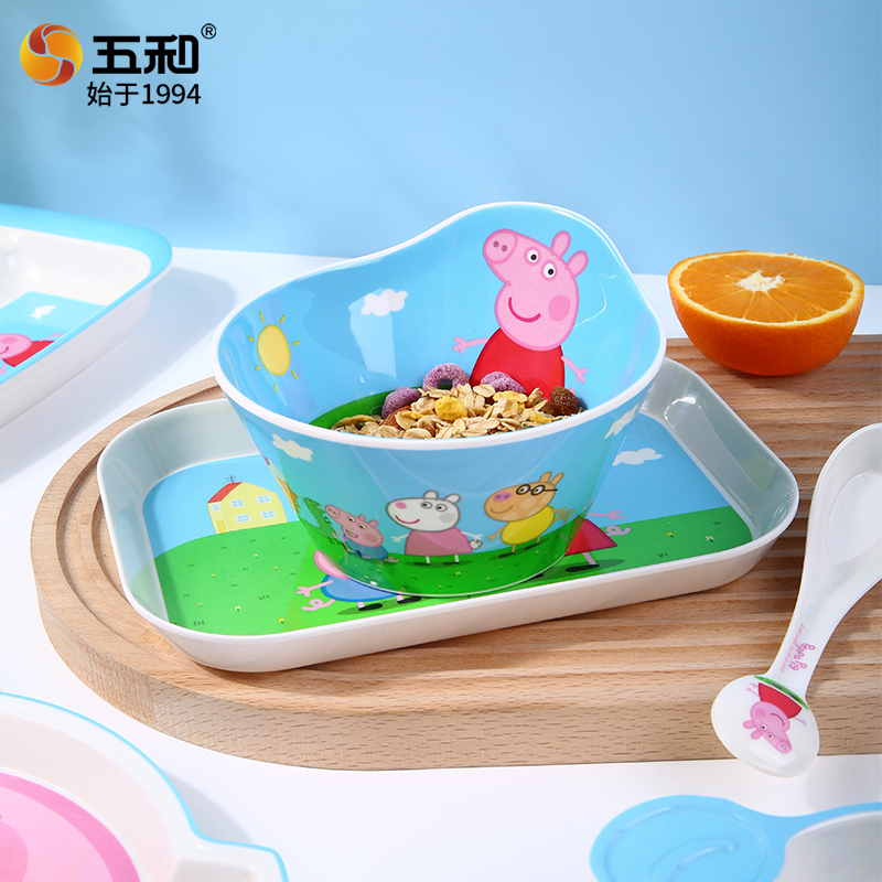For Peppa Pig Tableware Cartoo - Baby Food Eating ulasan dan harga