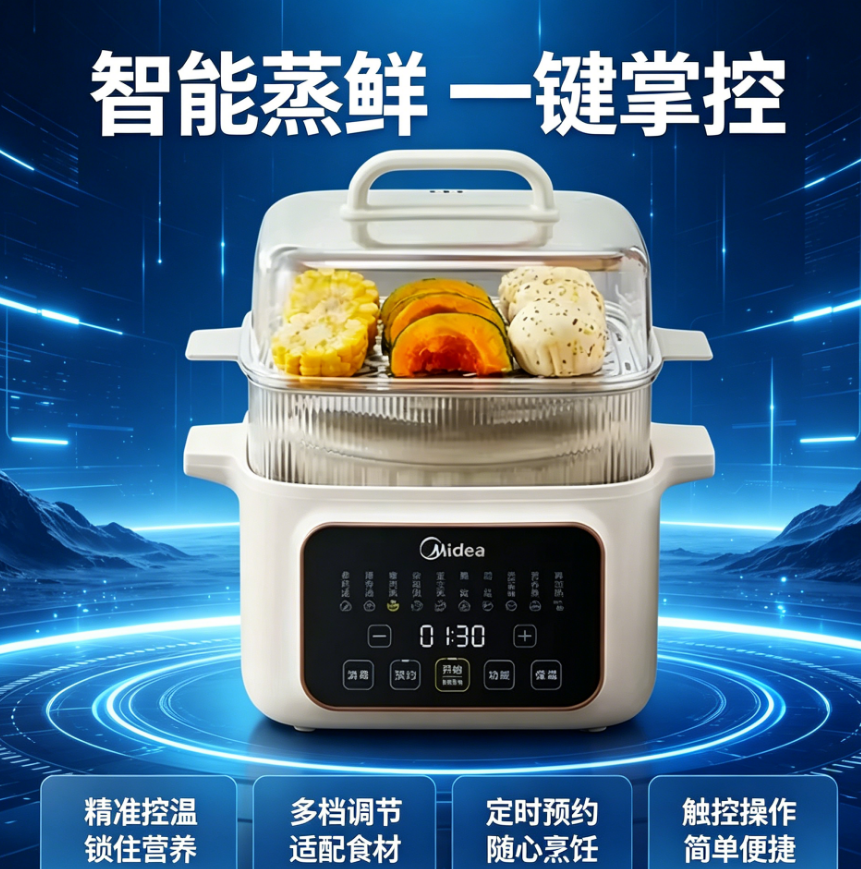 220V Midea Multi-Function Elec - Baby Food Steamer ulasan dan harga