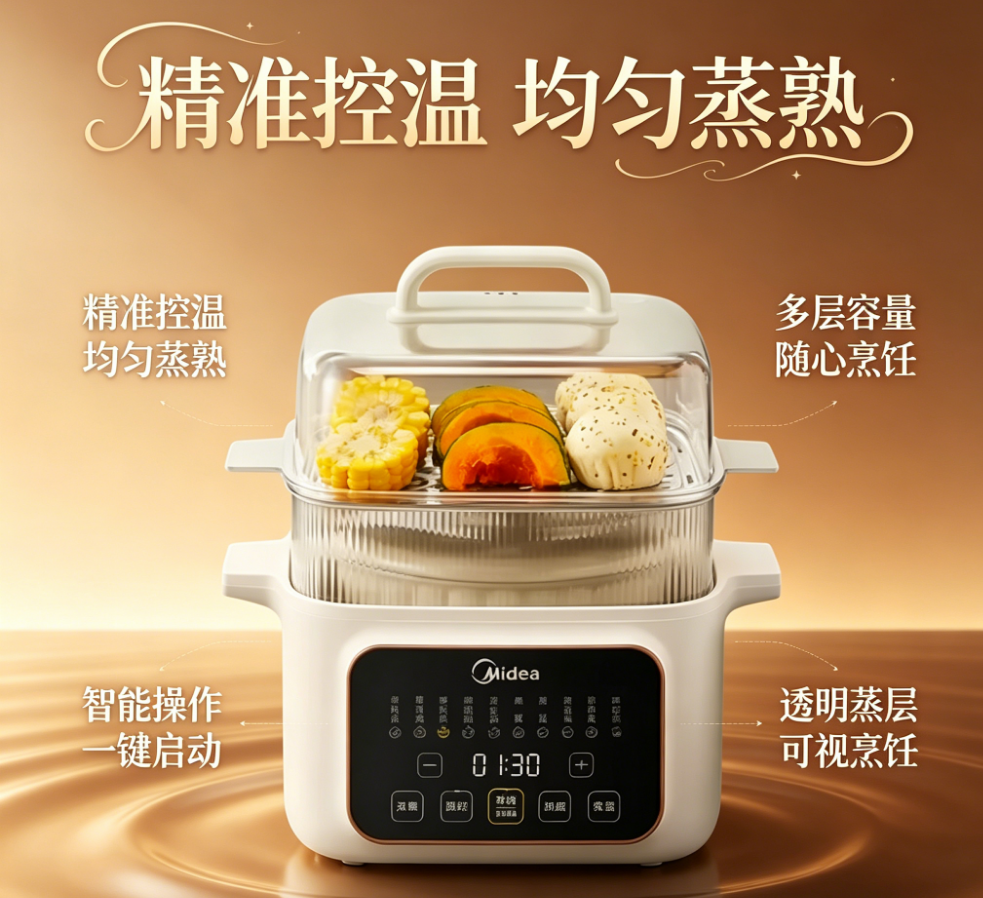 220V Midea Multi-Function Elec - Baby Food Steamer ulasan dan harga