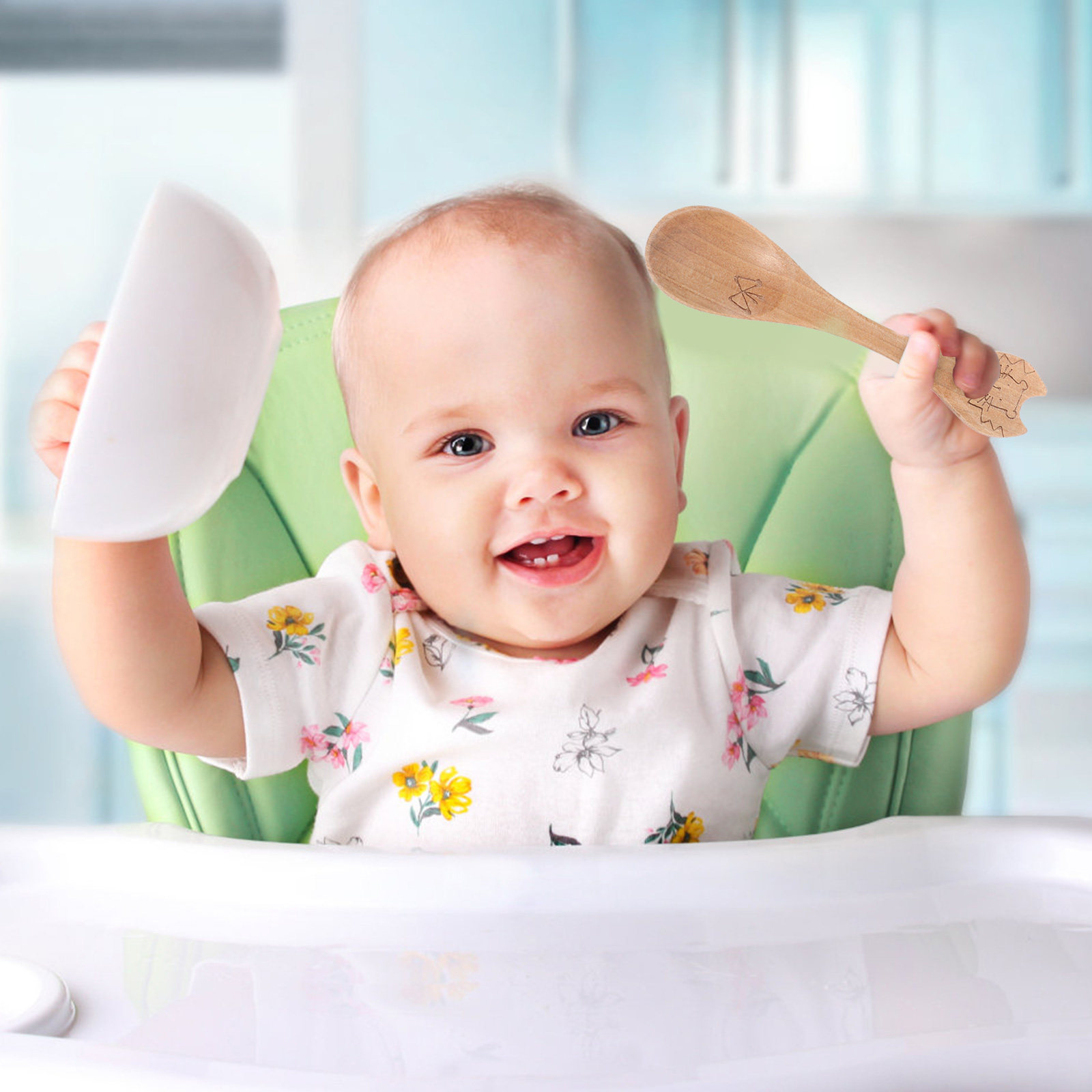 6Pcs Creative Cartoon Kids Spo - Baby Food Eating ulasan dan harga