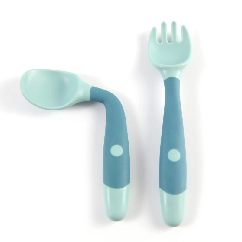 1 pair Silicone Spoon for Baby - Baby Food Eating ulasan dan harga