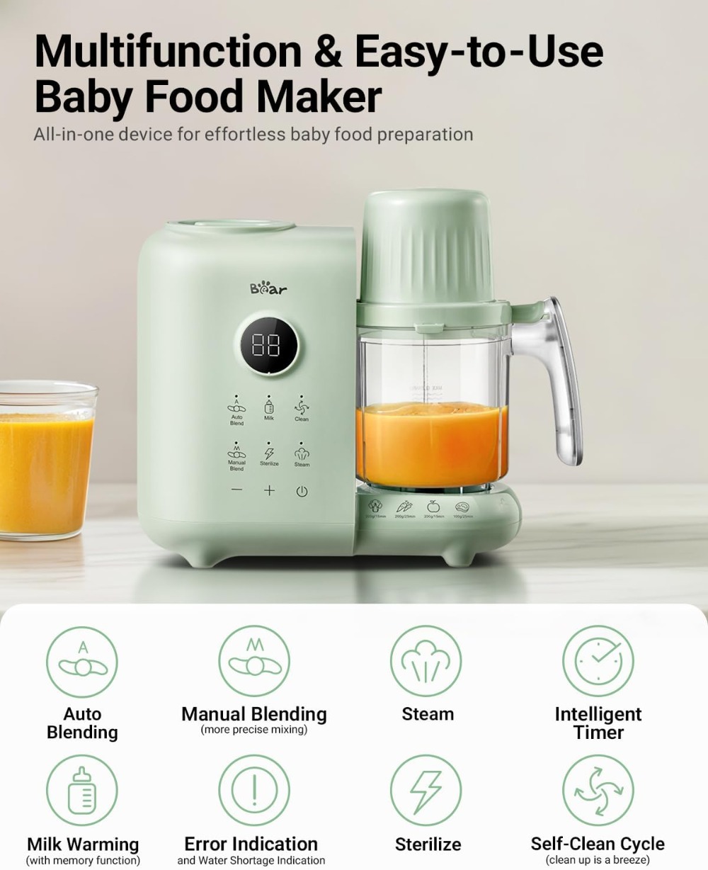18.5oz Dual-Layer Steam Basket - Baby Food Maker And Steamer ulasan dan harga